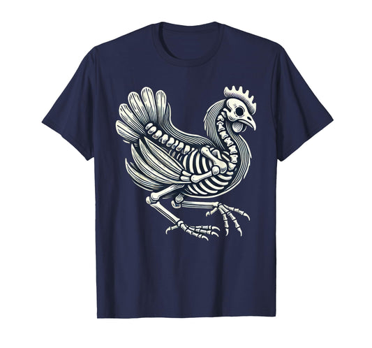 Chicken Skeleton Halloween T-Shirt