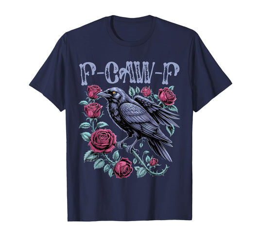 F-Caw-F Black Crow Black Bird Retro Vintage F-Caw-F T-Shirt