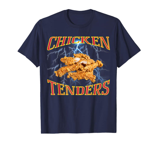 Chicken Tenders Funny Heavy Metal, Rap Bootleg Style Retro T-Shirt