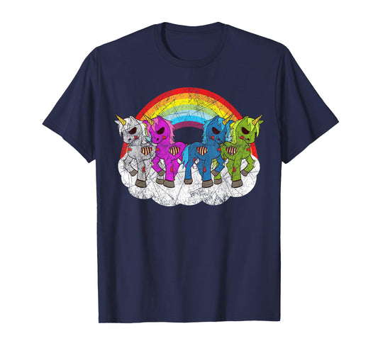 Zombie Unicorn Apocalypse Mythical Creatures Halloween Zombies T-Shirt