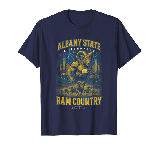 Albany State University - The Yard HBCU Bootleg - ASU T-Shirt