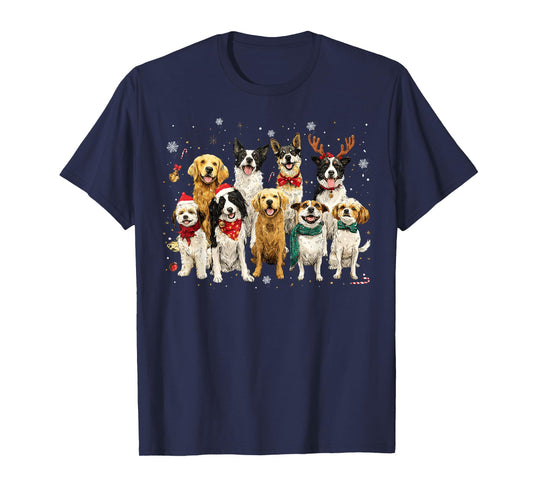Merry Christmas Merry Woofmas Dog Lovers Men Women Kid T-Shirt