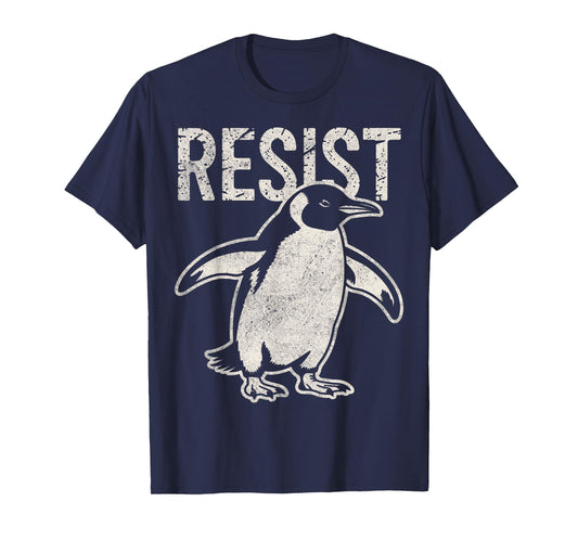 Penguin Protest Activism Resist T-Shirt