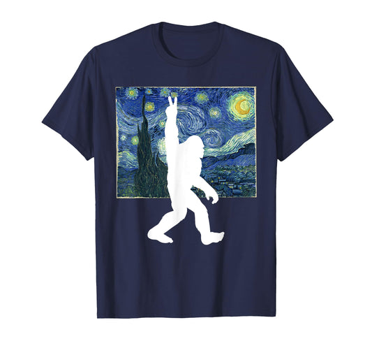 Bigfoot Starry Night T-Shirt