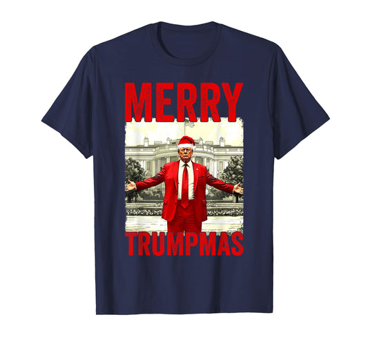 Merry Trumpmas Make Christmas Great Again Trump 2024 47th T-Shirt