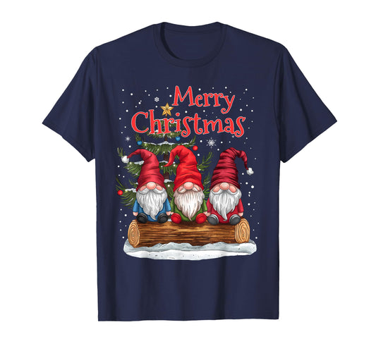 Merry Christmas Gnomes Family Xmas Festive Holiday Gnome T-Shirt