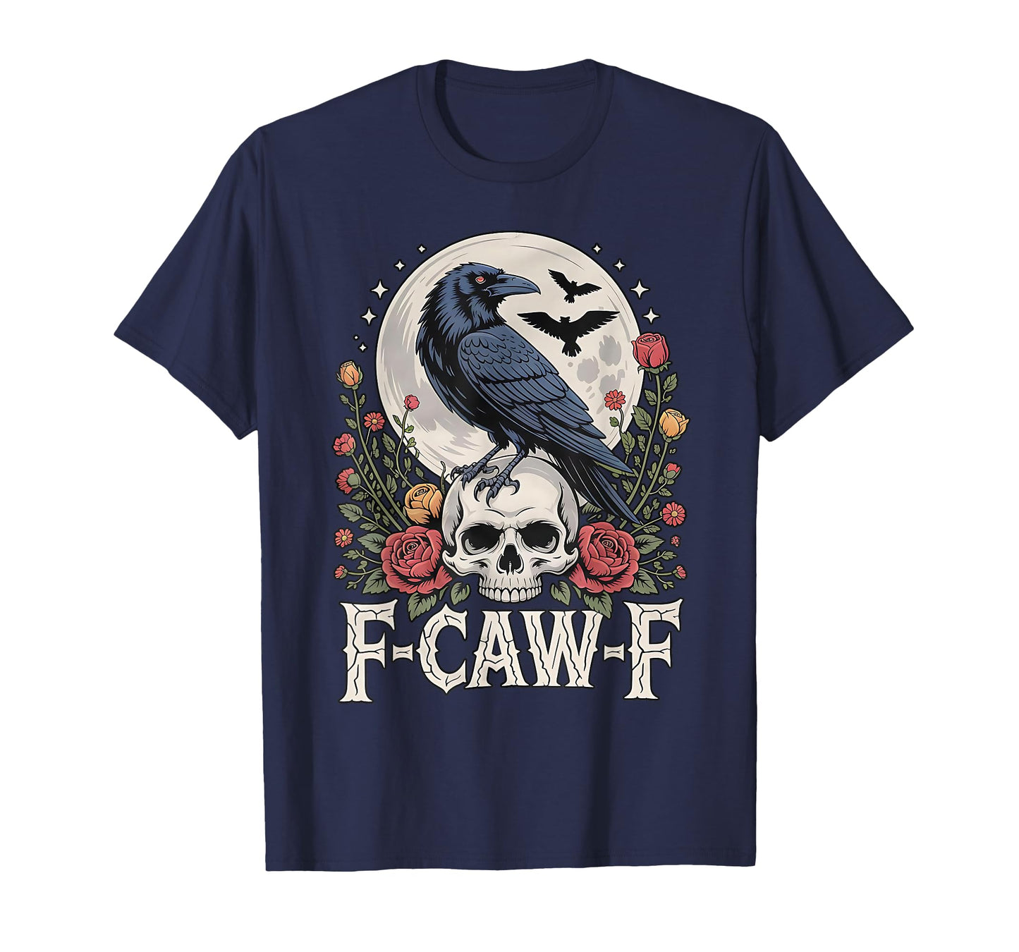 F-Caw-F Black Bird Crow Funny Crow Bird Cawing Grunge T-Shirt