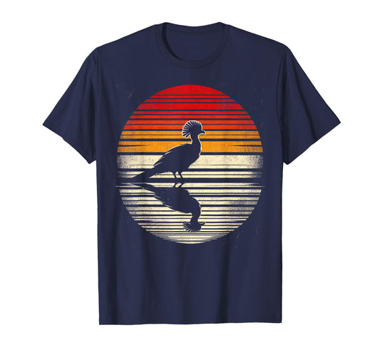 Turaco Bird Sunset Retro Style Safari Vintage 70s T-Shirt