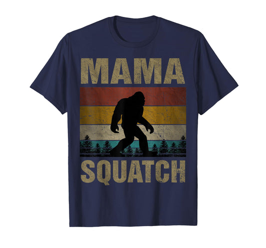 Mama Squatch Bigfoot Mama Sasquatch Yeti Family Matching T-Shirt