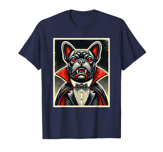 Halloween Vampire French Bulldog Frenchie T-Shirt for Men Women