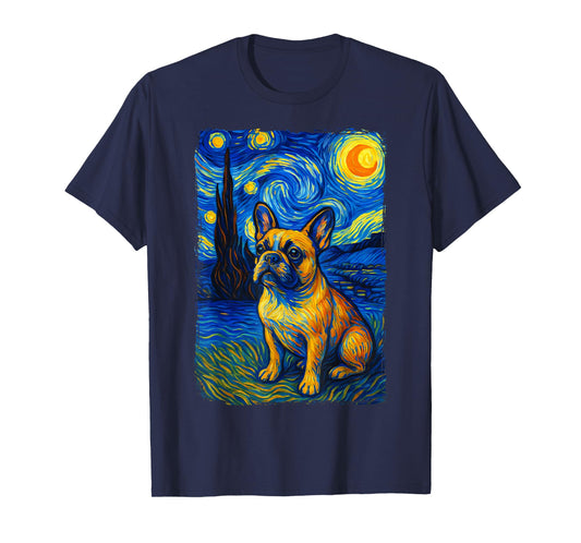 French Bulldog Starry Night T-Shirt