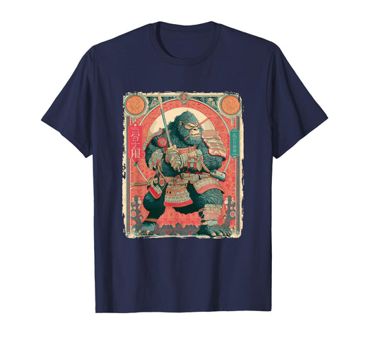 Samurai Bigfoot Japanese Vintage Ukiyo-e Art T-Shirt
