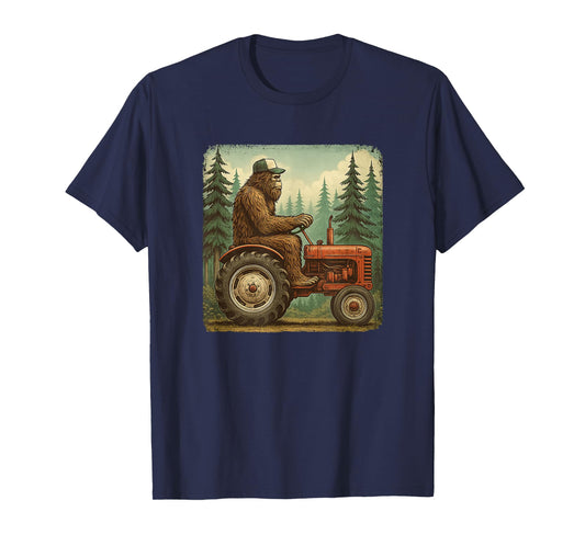Funny Farmer Design Men Tractor Rancher Farm Dad Distressed T-Shirt