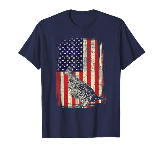 American Ruffed Grouse Bird Hunting Gift Bird Watch Hunter T-Shirt