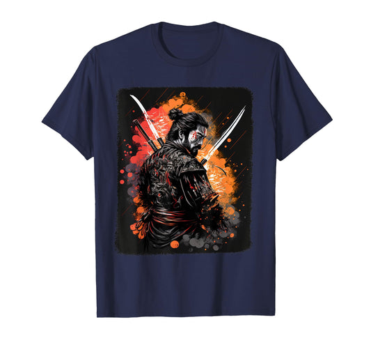 Samurai Warrior Bushido Code Japanese Swordsmen Fighter T-Shirt