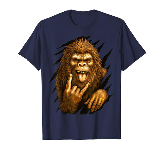 Bigfoot Sasquatch Hand Sign Skirt, Men and Women T-Shirt