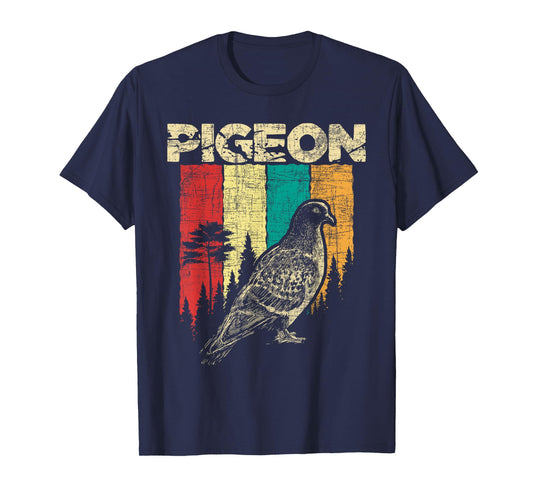 Retro Pigeon Racing - Birdwatching Bird Lover Ornithologist T-Shirt