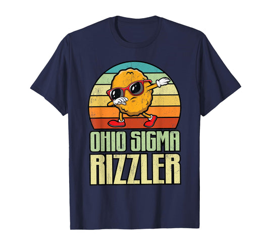 Ohio Sigma Rizzler Chicken Nugget Funny Food Rizz Meme Lover T-Shirt