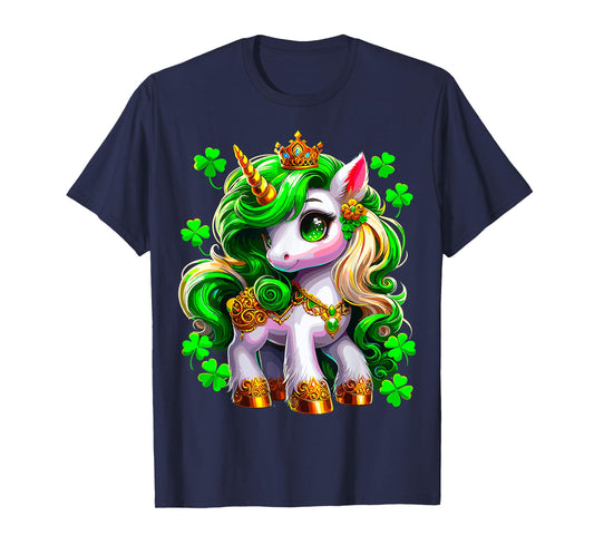 Unicorn Shamrock St Patricks Day Lepricorn T-Shirt