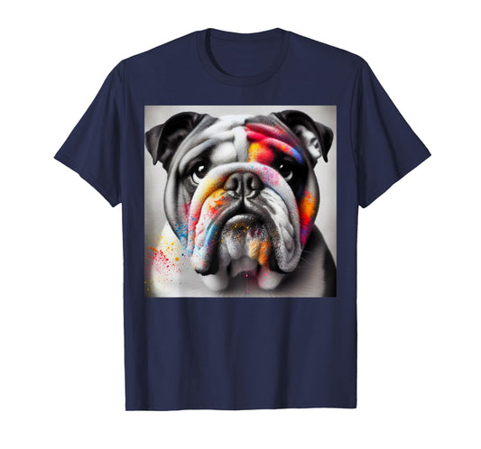 Bold Bulldog Contrast, Bulldog themed T-Shirt for Men Women Kids
