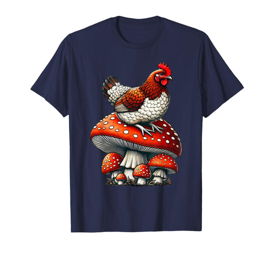 Cute Chicken Mushroom T-Shirt