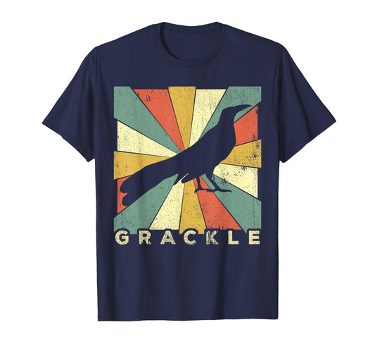 Vintage Grackle Bird Lover Retro Style Animal T-Shirt