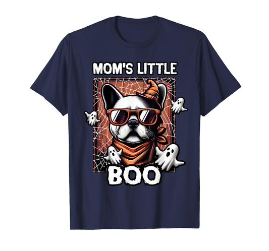 Frenchie Mom's Little Boo French Bulldog Halloween Dog T-Shirt
