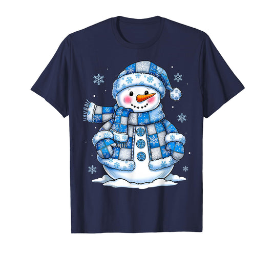 Funny Snowman Snowflake Merry Christmas Xmas Family Holiday T-Shirt