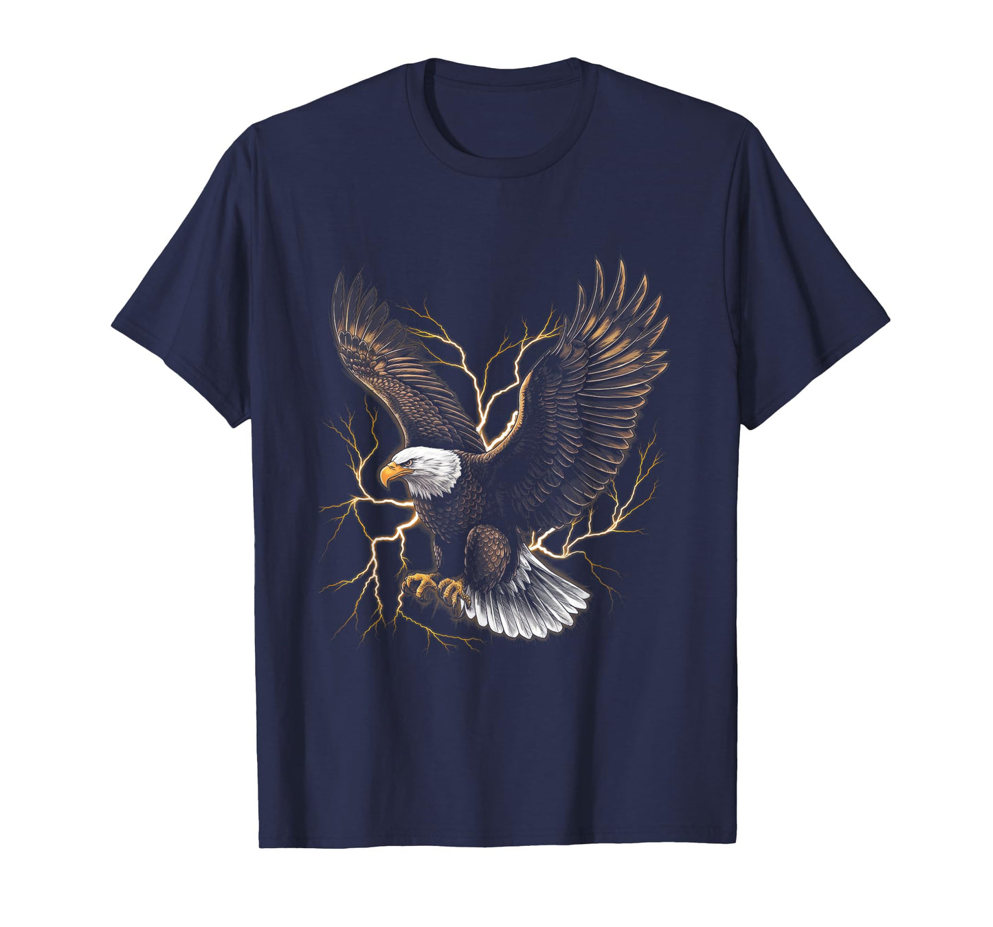 Bald eagle Bird Nature Usa Lightning T-Shirt