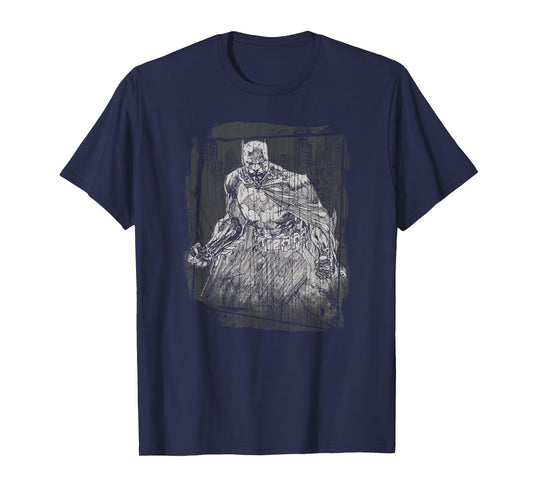 Batman Pencilled Rain T-Shirt