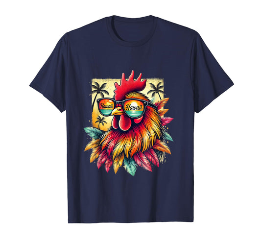 Chicken wearing Hawaii Sunglasses T-Shirt