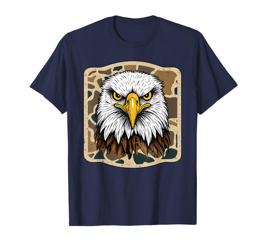 Eagles Camo Football Game Day School Mascot Team Spirit T-Shirt