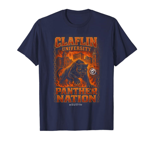 Claflin University - The Yard CU HBCU Bootleg T-Shirt