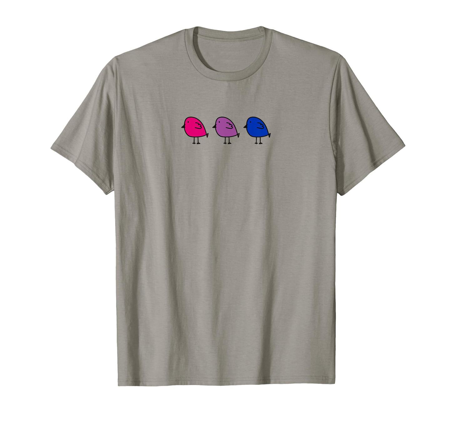 Bisexual Pride Subtle Bi Pride Flag Birds Bi Flag Colors T-Shirt