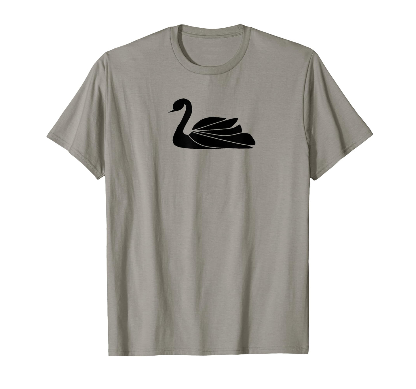 Swan Design- Black Silhouette for classic swan lovers T-Shirt