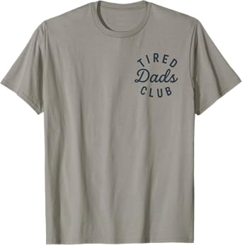 Tired Dads Club ( 2 Sided) Car Race Track On Dad Daddy Mens T-Shirt