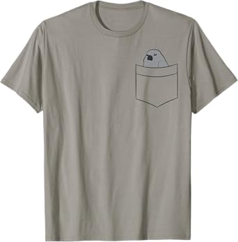 Cute African Grey Parrot In A Pocket African Grey Parrot T-Shirt