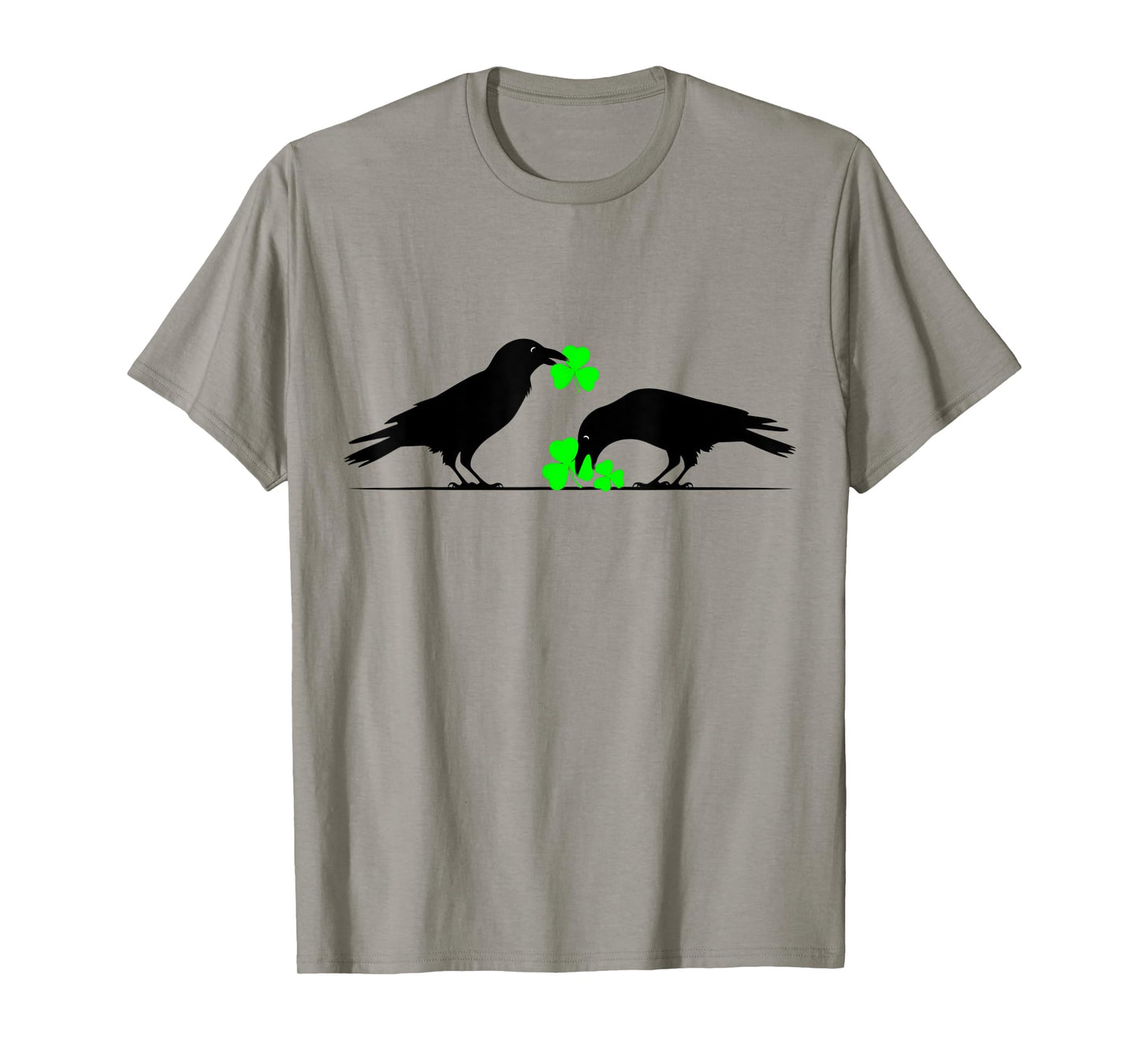 Funny Saint Patrick's Day Shamrock Crows for Bird Lovers T-Shirt