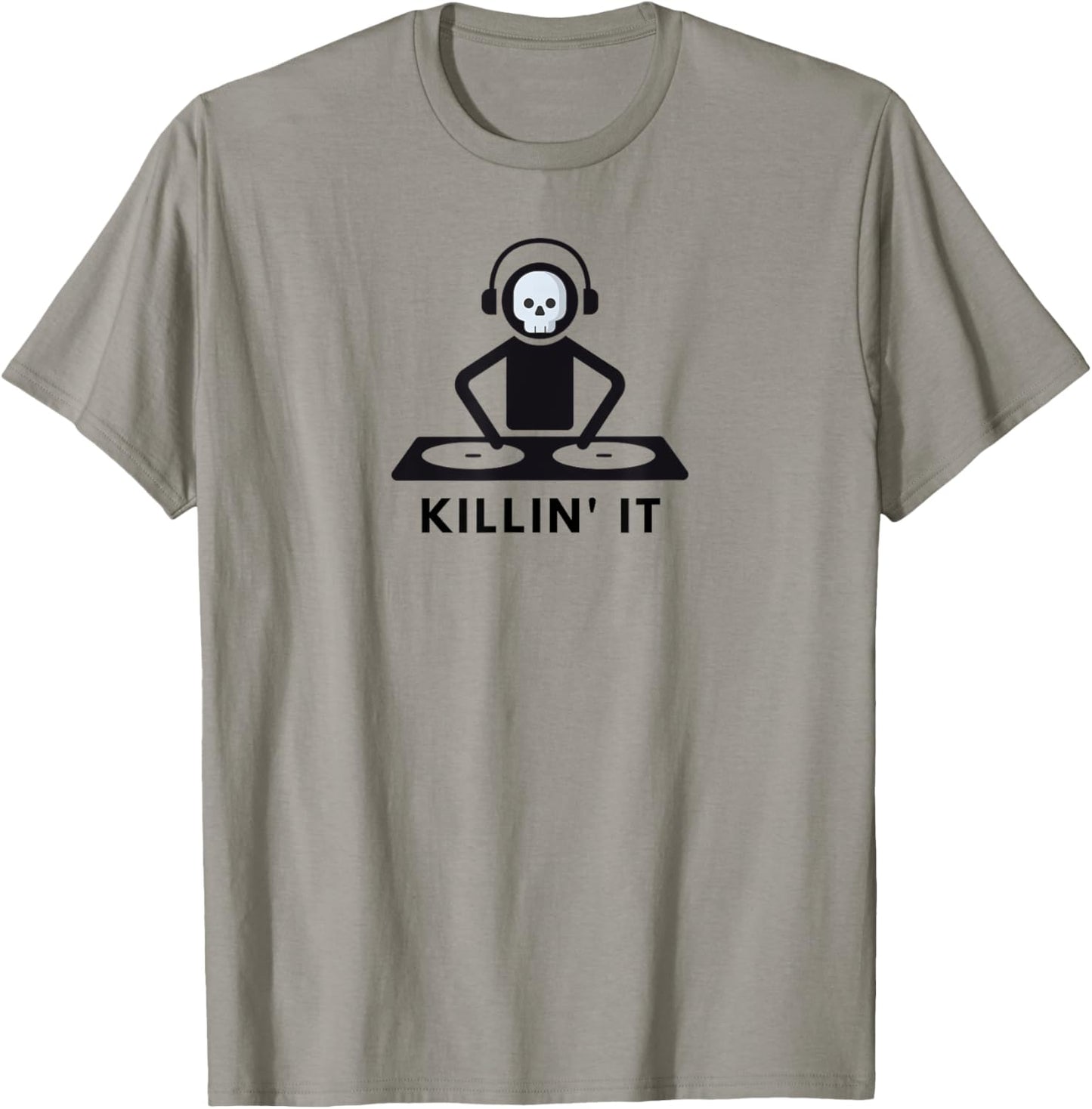 DJ Skeleton Halloween Funny T-Shirt T-Shirt
