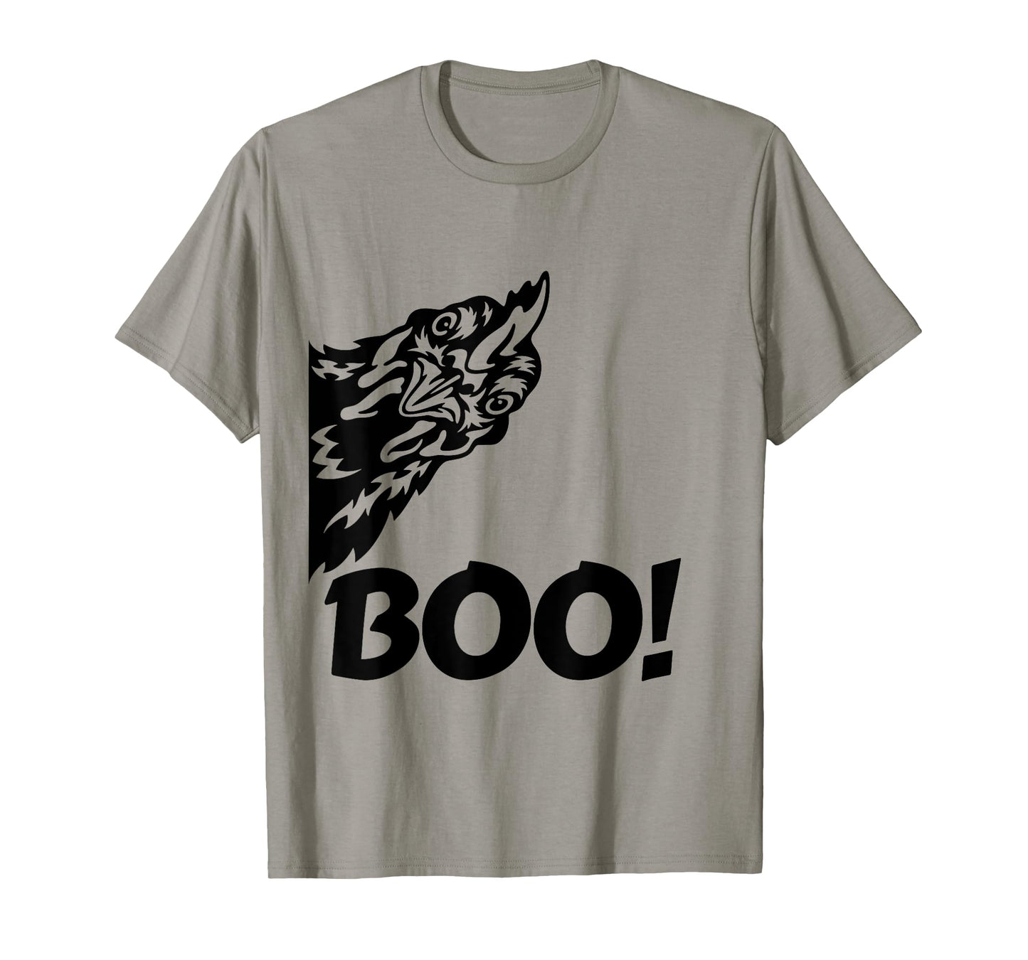 Boo! | Funny Hen Hiding Peekaboo Scary Halloween Chicken T-Shirt