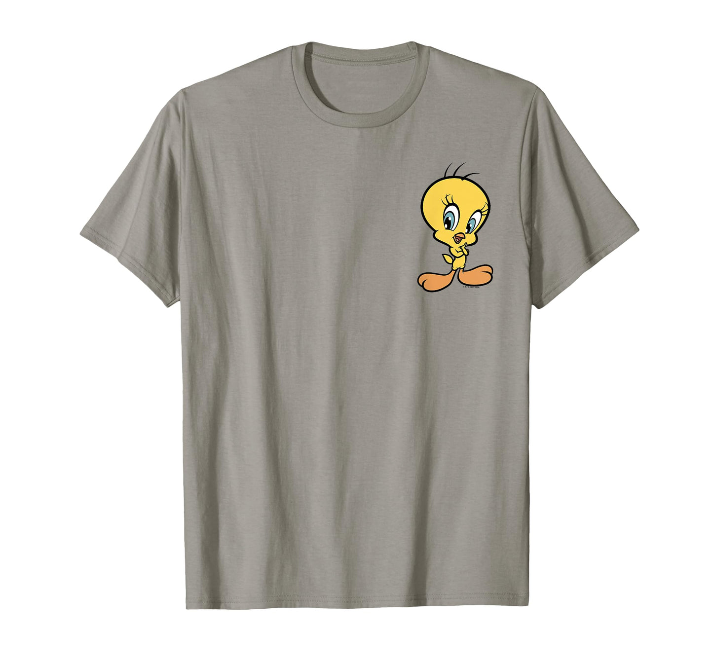 Looney Tunes Tweety Bird Simple Standing Pocket T-Shirt