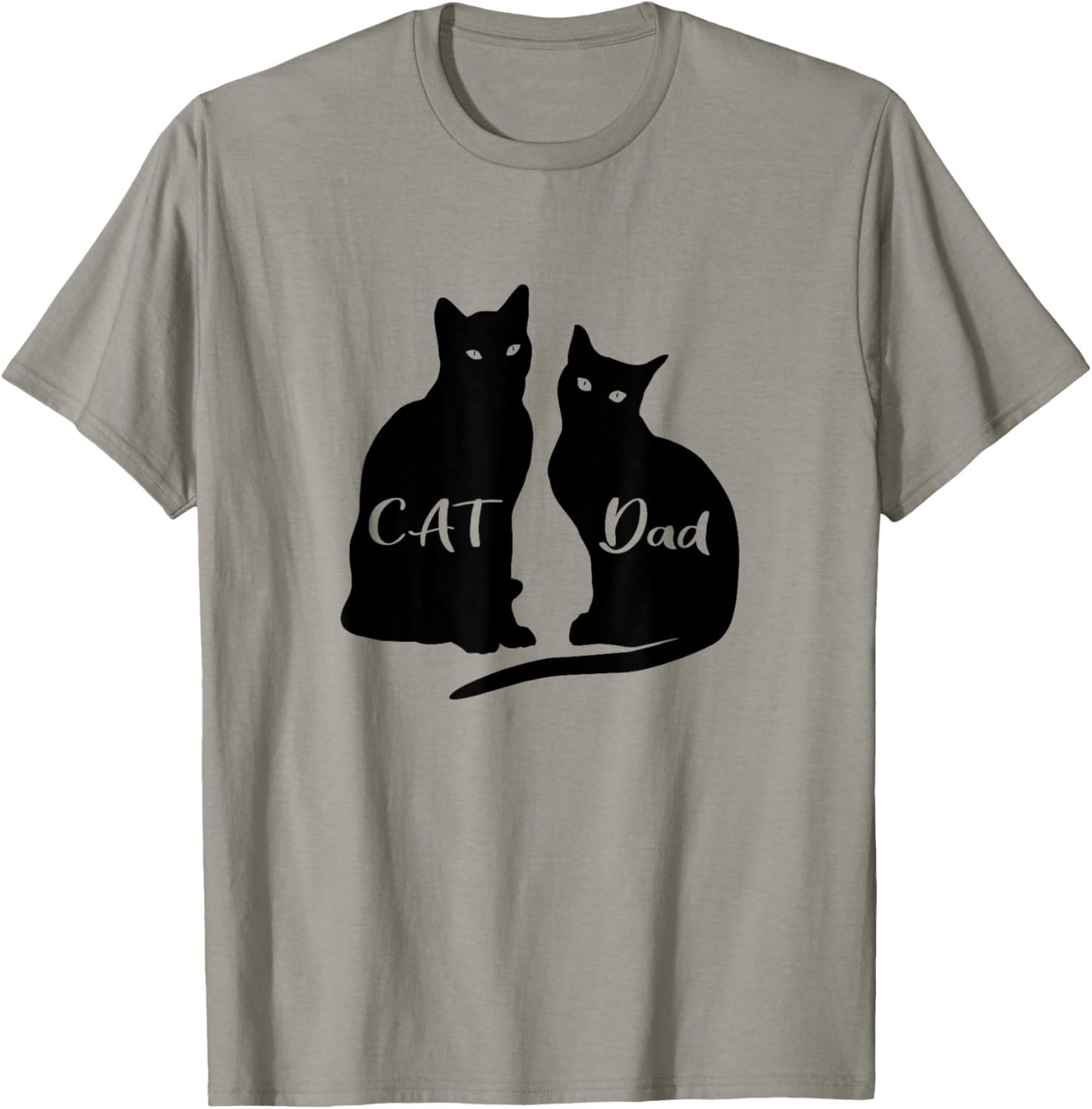 Cat Dad Black Cat Animal T-Shirt