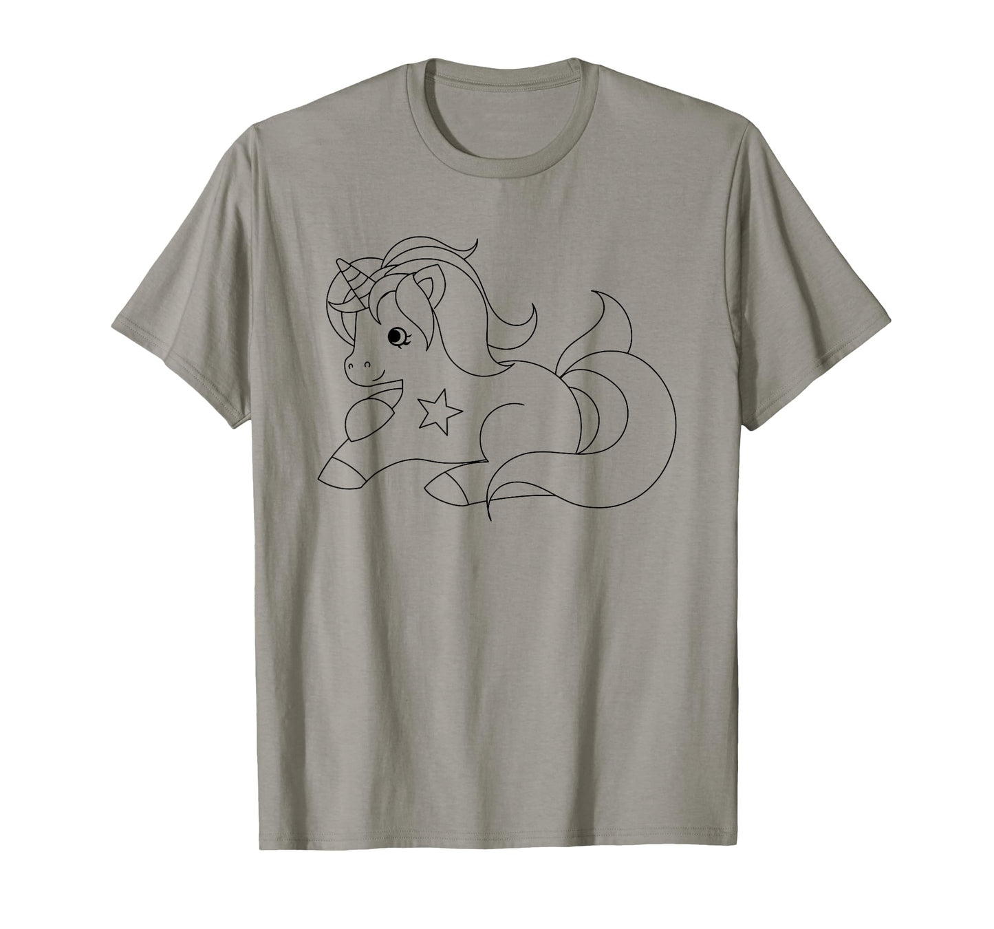 Paint and color your own unicorn party T-shirt