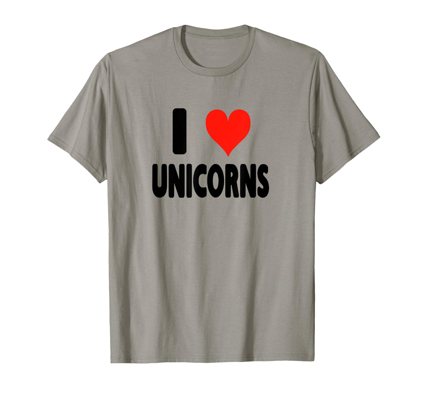 I Love Unicorns - Heart T-Shirt