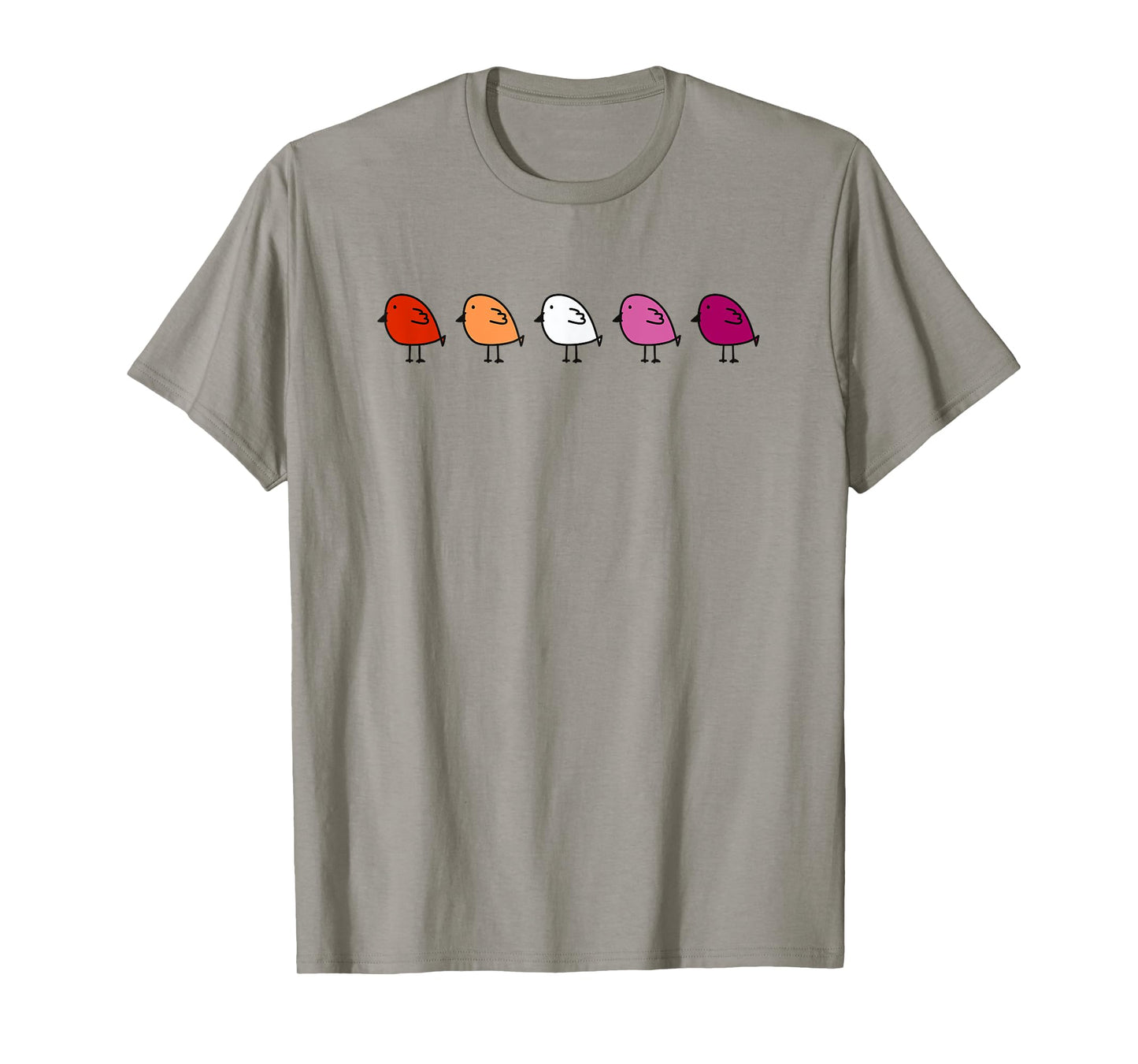 LGBT Lesbian Pride Subtle Lesbian Pride Flag Birds T-Shirt