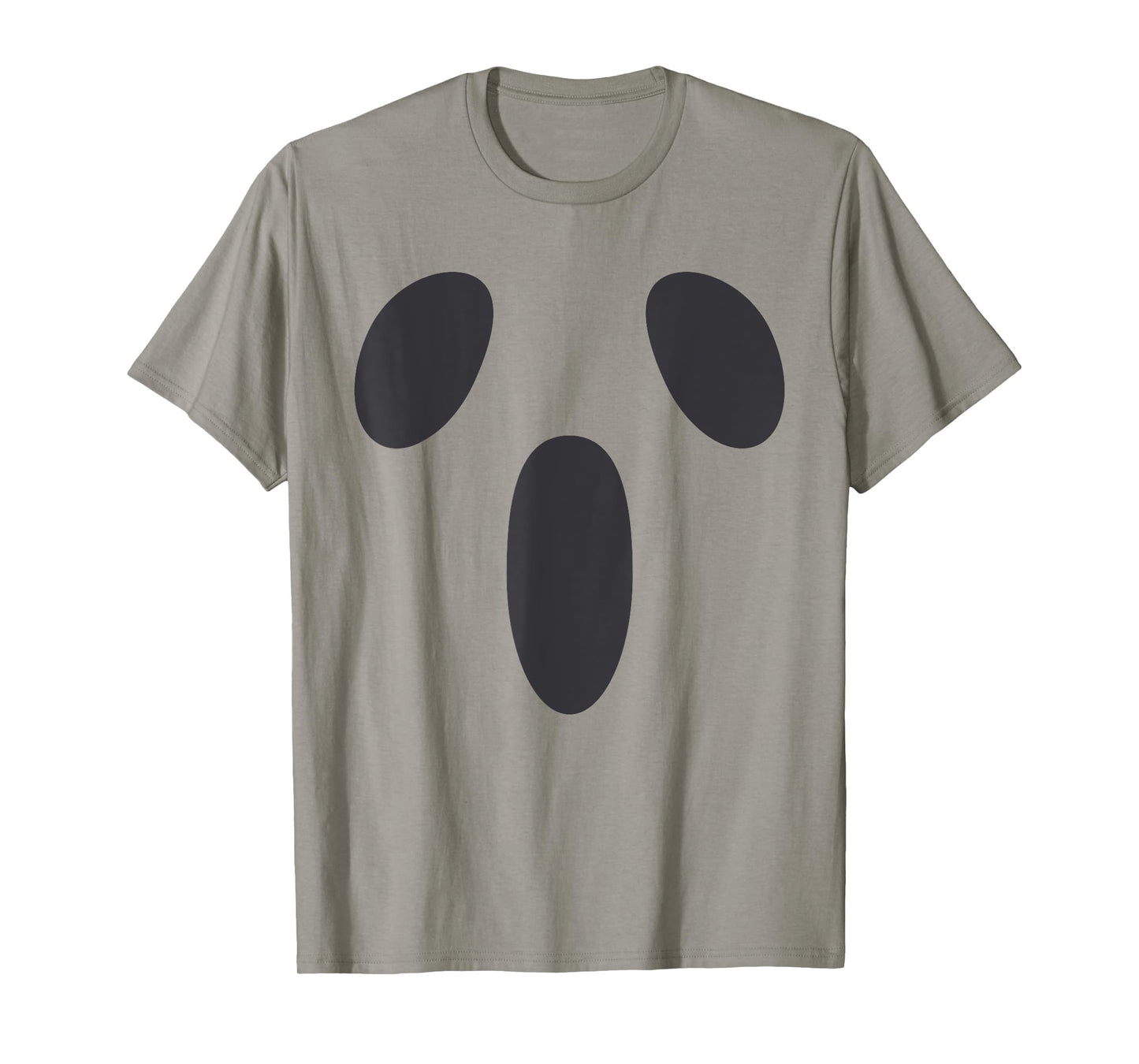 Ghost Silly Face Spooky Halloween Ghoul Face Easy Costume T-Shirt