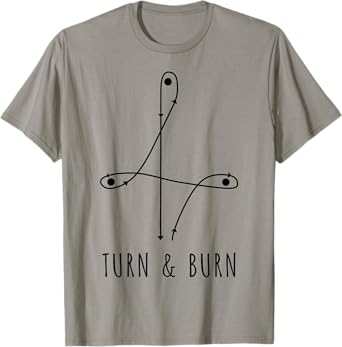Barrel Racing Pattern Turn And Burn Horse Women Girls Kid T-Shirt