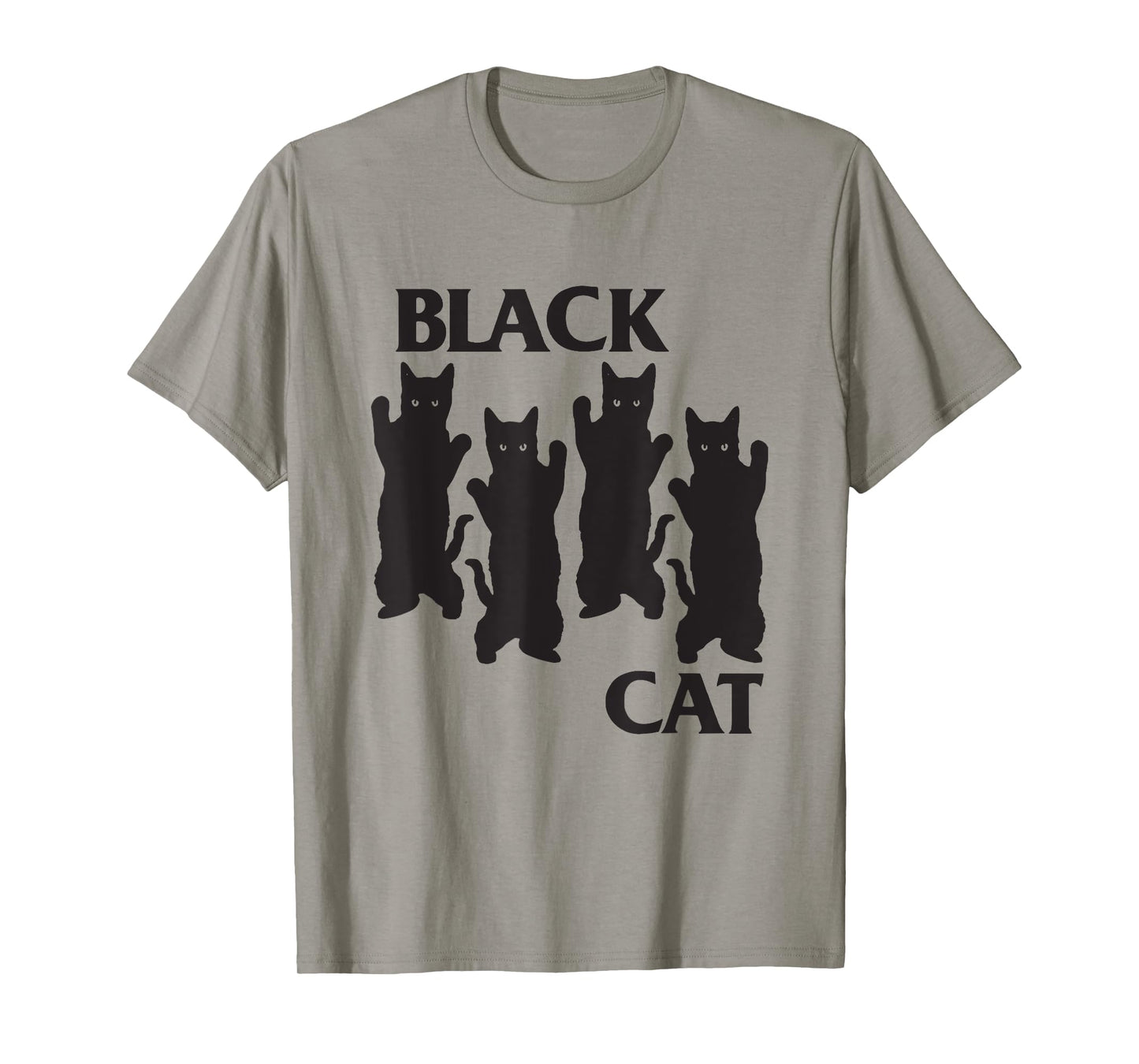 four black cats cat lover mom dad funny T-Shirt