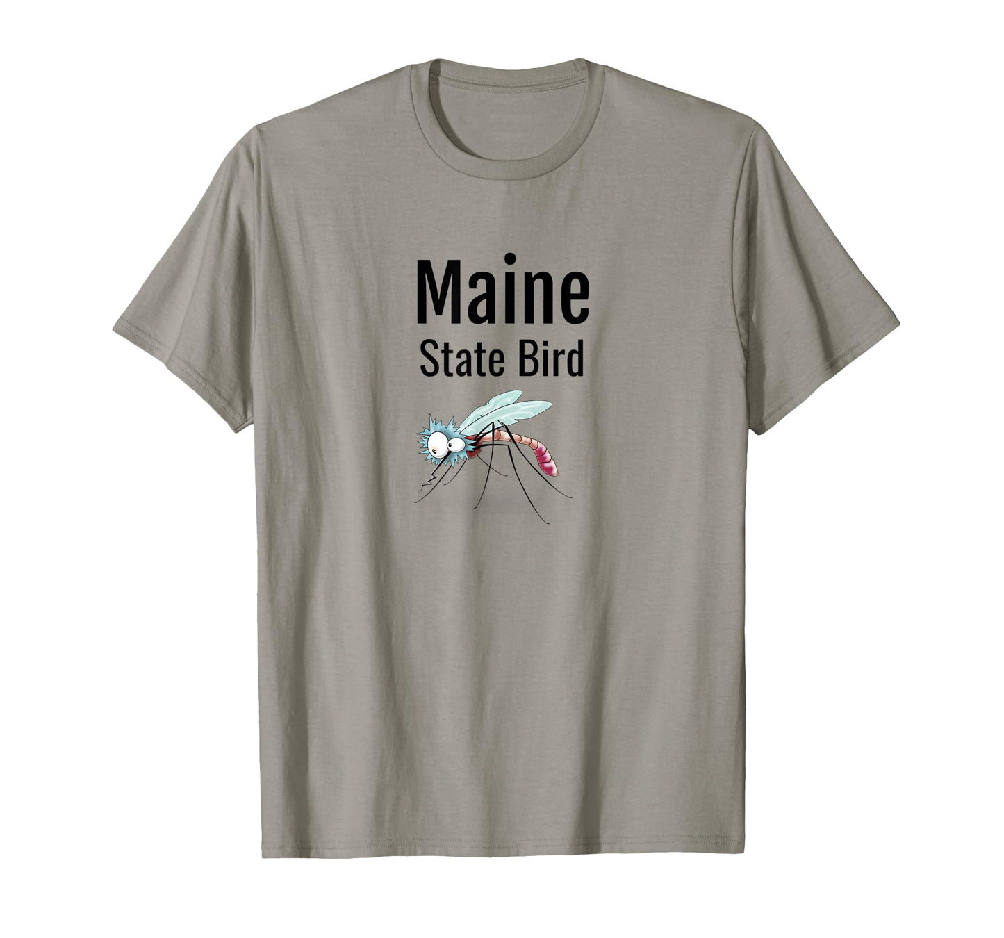 Maine State Bird Funny Mosquito T-Shirt