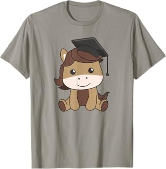 Kids School Kindergarten Horse Graduation T-Shirt
